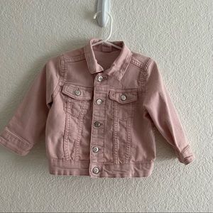 H&M toddler girls pink denim jacket